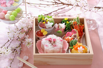お花見弁当　おうちでお花見