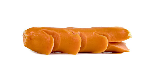 Fried Sausage isolated on white background