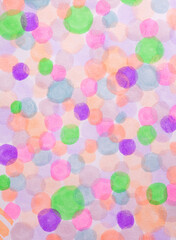 Texture marker pattern similar to bubbles and polka dots
