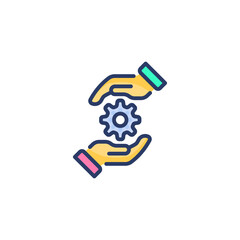Engineering Insurance icon in vector. Logotype