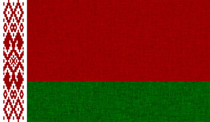 Grunge Belarus flag. Belarus flag with waving grunge texture.
