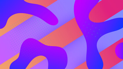 Gradient Poster. Flat Modern Banner. Bright Page. Flow Landing Page. Minimal Texture. Violet Plastic Background. Creative Invitation. Dynamic Flyer. Lilac Gradient Poster