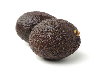 Avocados isolated on white stock photo
