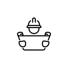 Engineer icon in vector. Logotype