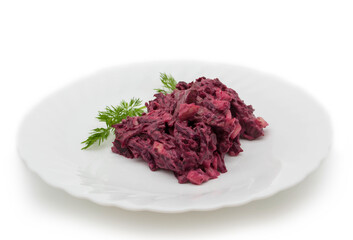 Beetroot and liver salad
