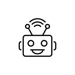 Robot icon in vector. Logotype