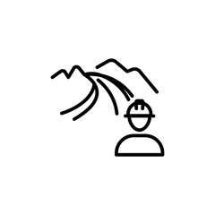 Civil Engineer icon in vector. Logotype