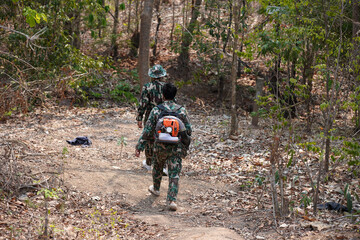 Forest Fire Supervisor Check out the forest fire. in thailand