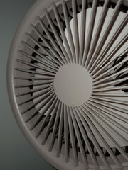 Zoomed-in texture of table fan with the flash on