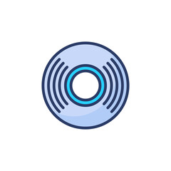 Music Disc icon in vector. Logotype