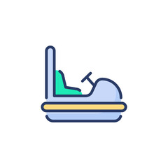 Roller Coaster icon in vector. Logotype