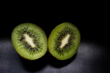 Set of juicy and tempting kiwi