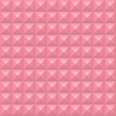 Pink squares background. Mosaic tiles pattern. Seamless vector illustration.
