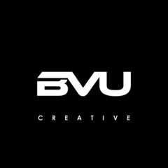 BVU Letter Initial Logo Design Template Vector Illustration