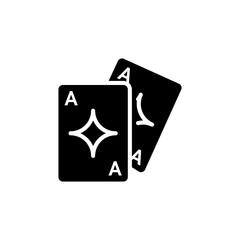 Poker icon in vector. Logotype