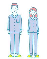 若い男女の入院患者