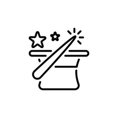 Magic icon in vector. Logotype