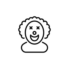 Joker icon in vector. Logotype