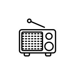 Radio icon in vector. Logotype