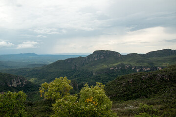 View from the Main Entrance to Chapada Veadeiros National Park near São Jorge, and Alto Paraíso, Goias, Brazil