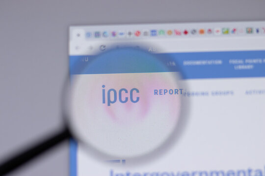 New York, USA - 18 March 2021: Intergovernmental Panel on Climate Change ipcc company logo icon on website, Illustrative Editorial.