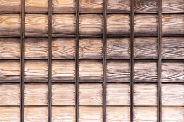 木製の和風建築の壁テクスチャ