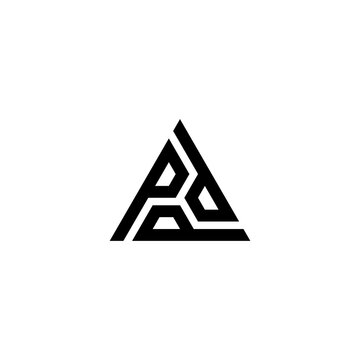 Business combination Monogram and triangle sign logo vector icon with Three P letter