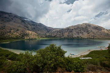 Kurna or Kournas is the largest freshwater lake in Crete.