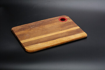 Wooden board for kitchen isolated