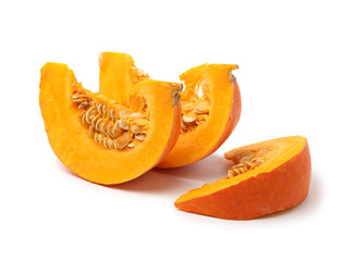  Orange pumpkin on white background