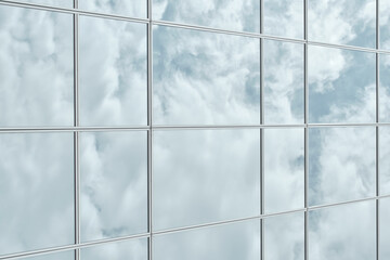 Modern glass building against the sky
