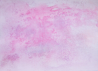 Fototapeta premium watercolor abstract drawing with paints of violet-pink