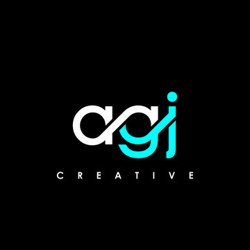 AGJ Letter Initial Logo Design Template Vector Illustration