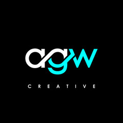 AGW Letter Initial Logo Design Template Vector Illustration