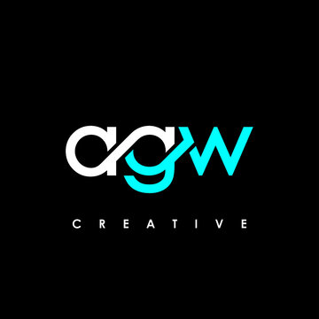 AGW Letter Initial Logo Design Template Vector Illustration