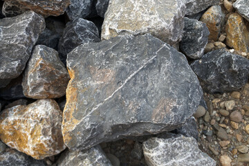 Limestone is a sedimentary rock composed of skeletal fragments of marine organisms.