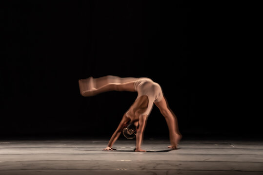 The abstract movement of the dance