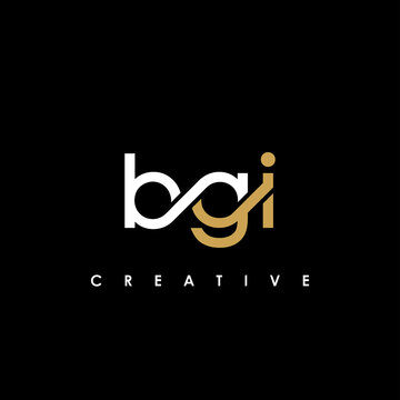 BGI Letter Initial Logo Design Template Vector Illustration