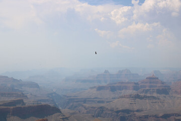 Fototapeta na wymiar Arizona USA Grand Canyon Colorado in the fog