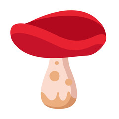 Isolated mushroom icon. Vegetable icon - Vector illustration