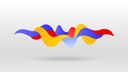 Motion sound wave abstract vector background