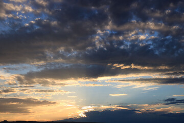 Arizona USA Colorado National Park, clouds over the Grand Canyon