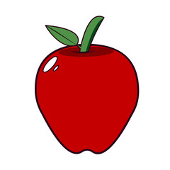 Isolated apple icon. Fruit icon - Vector illustration