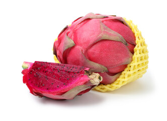 Dragon fruits isolated on white 
