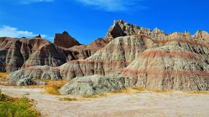 Colors of Sunset in the Badlands of South Dakota