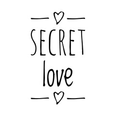 ''Secret love'' Lettering