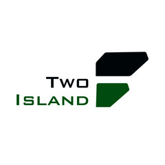 two geometric islands logo