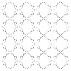 Obraz premium Ethno design blocks, silver on white