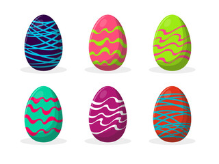 Hand drawing Easter eggs 