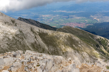 Fototapeta na wymiar Landscape from Vihren Peak, Pirin Mountain, Bulgaria